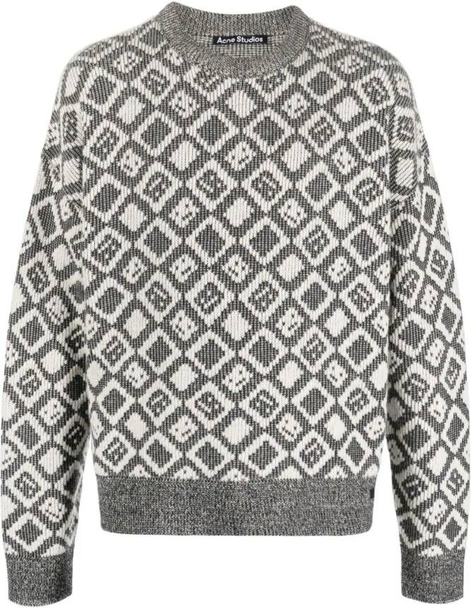 Acne Studios Intarsia trui Zwart