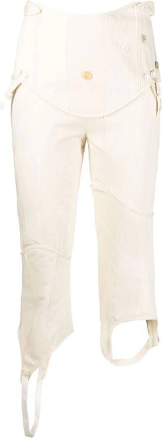 Acne Studios Cropped broek Beige