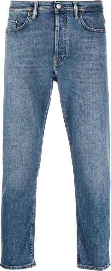 Acne Studios Cropped jeans heren Spandex Elastane biologisch katoen 28 30 Blauw