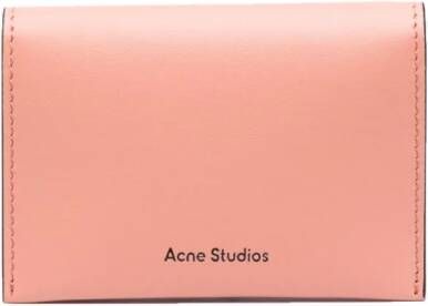 Acne Studios Leren pasjeshouder Roze
