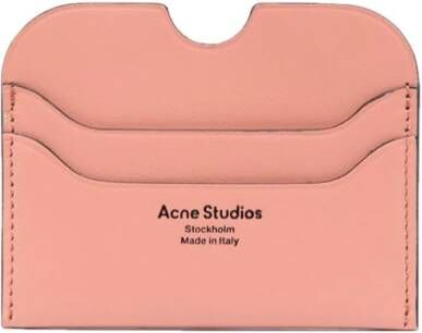 Acne Studios Leren pasjeshouder Roze