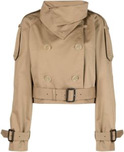 Acne Studios double-breasted trench jacket Beige