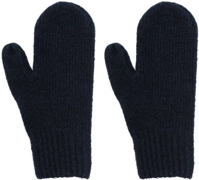 Acne Studios Gebreide handschoenen Blauw