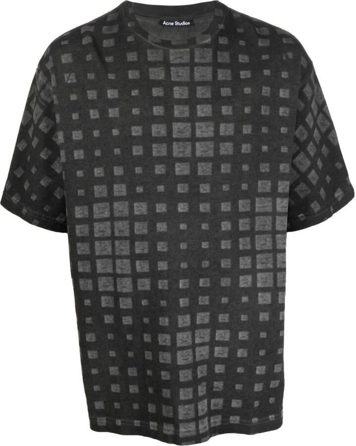Acne Studios Shirt met geometrische print Grijs