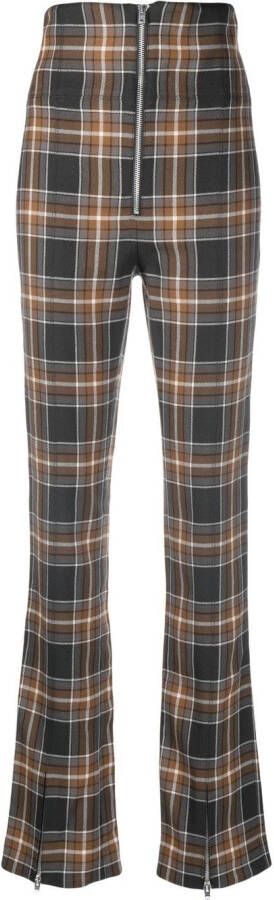 Acne Studios Geruite broek Bruin
