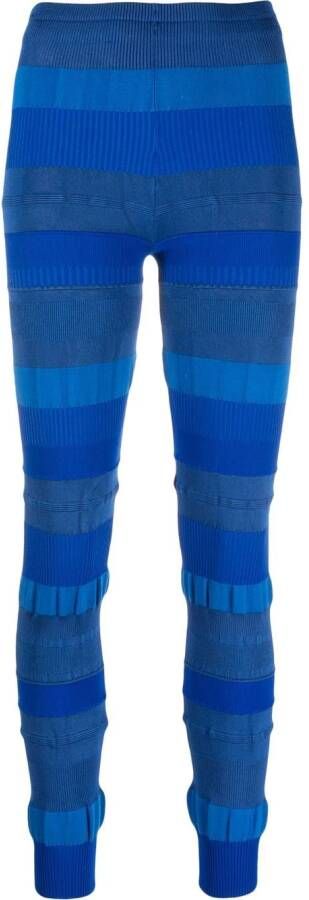 Acne Studios Getextureerde legging Blauw