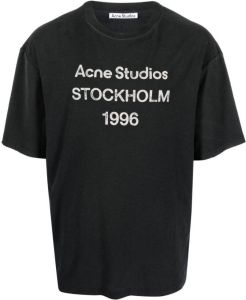 Acne Studios T-shirt met grafische print Zwart