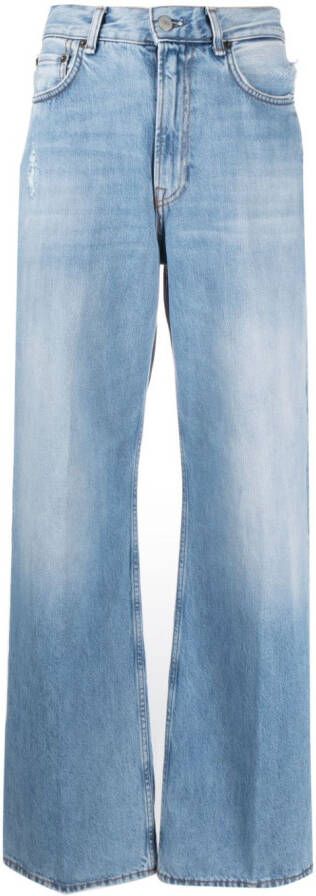 Acne Studios Jeans met wijde pijpen Blauw