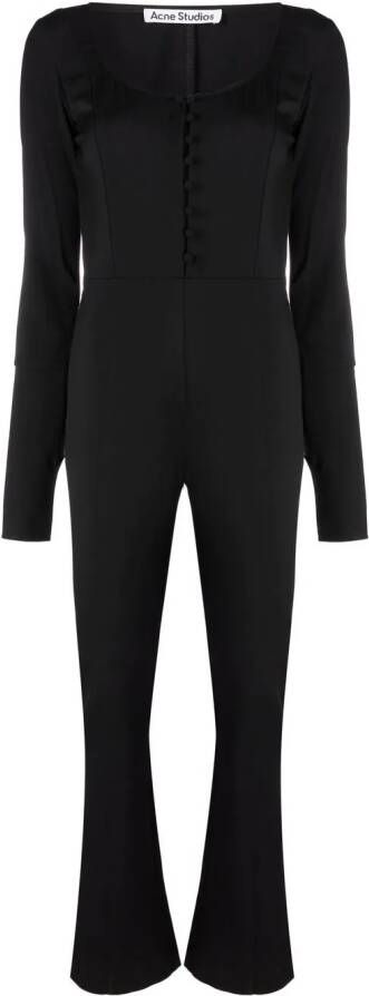 Acne Studios Jumpsuit met lange mouwen Zwart