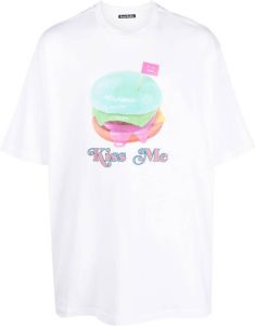 Acne Studios T-shirt met print Wit