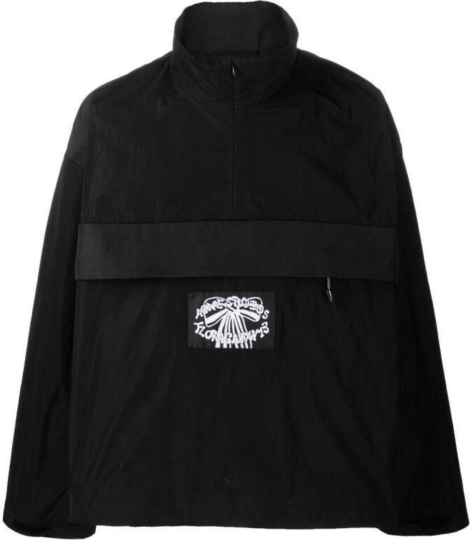Acne Studios Jack met logopatch Zwart