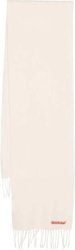 Acne Studios Sjaal met logopatch Wit