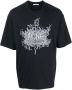 Acne Studios T-shirt met logoprint Zwart - Thumbnail 1