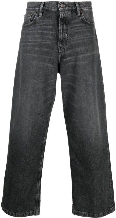 Acne Studios Jeans met wijde pijpen Zwart
