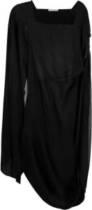 Acne Studios Midi-jurk met cape-design Zwart