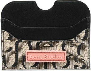 Acne Studios Pasjeshouder met monogram Zwart