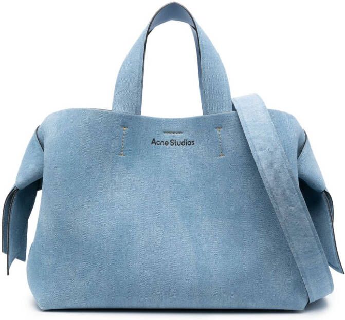 Acne Studios Musubi leren shopper Blauw