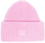 Acne Studios Ribgebreide muts Roze - Thumbnail 1