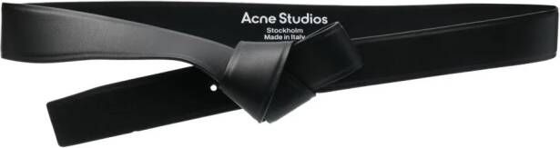 Acne Studios Riem met geknoopt detail Zwart