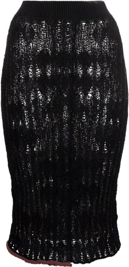 Acne Studios Rok van katoenmix Zwart
