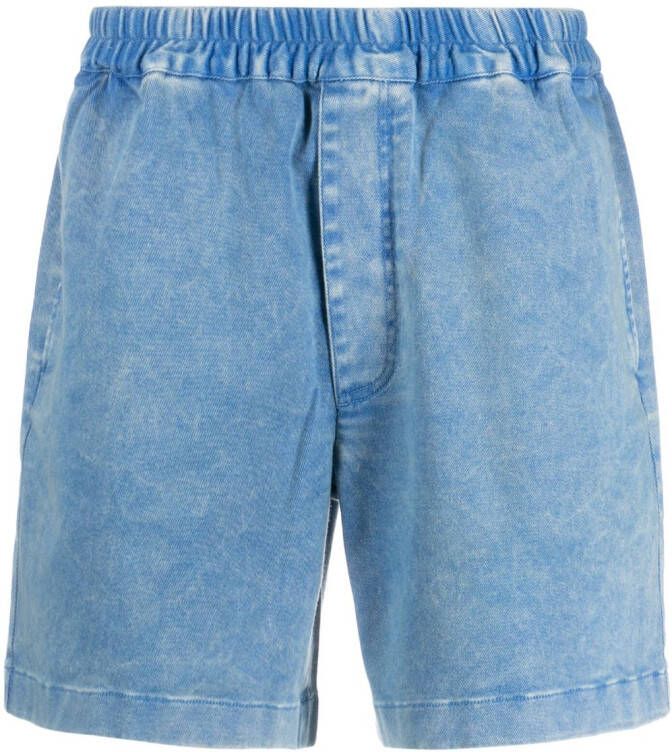 Acne Studios Shorts met elastische tailleband Blauw