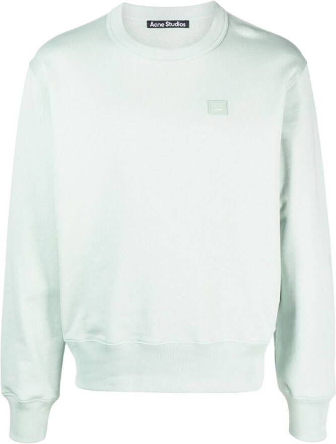 Acne Studios Sweater met logopatch Groen