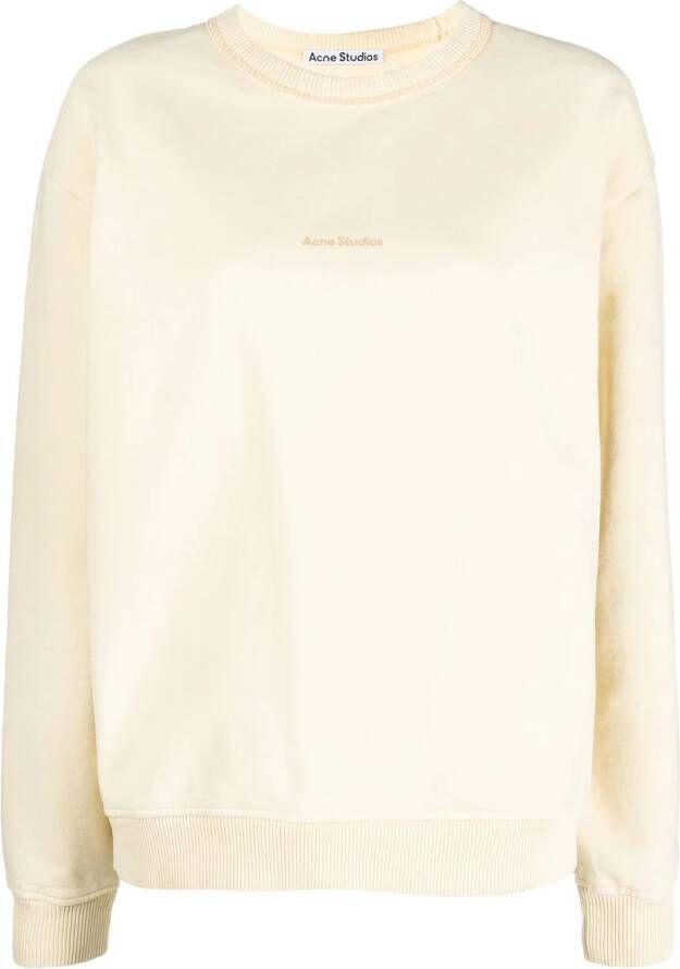 Acne Studios Sweater met logoprint Geel