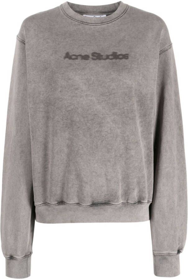 Acne Studios Sweater met logoprint Grijs