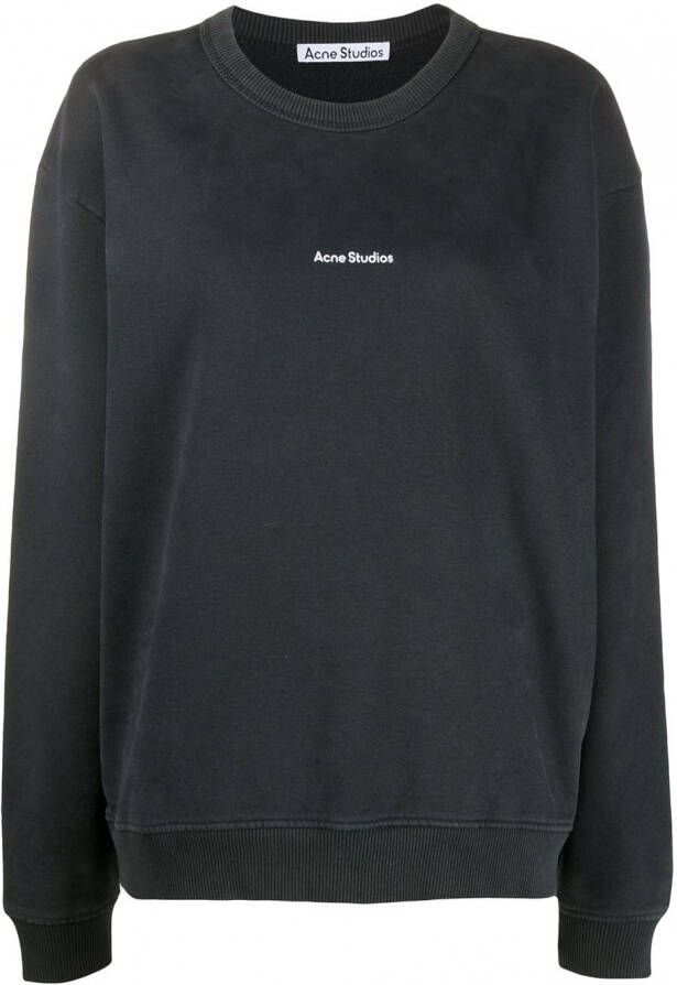 Acne Studios Sweater met logoprint Zwart
