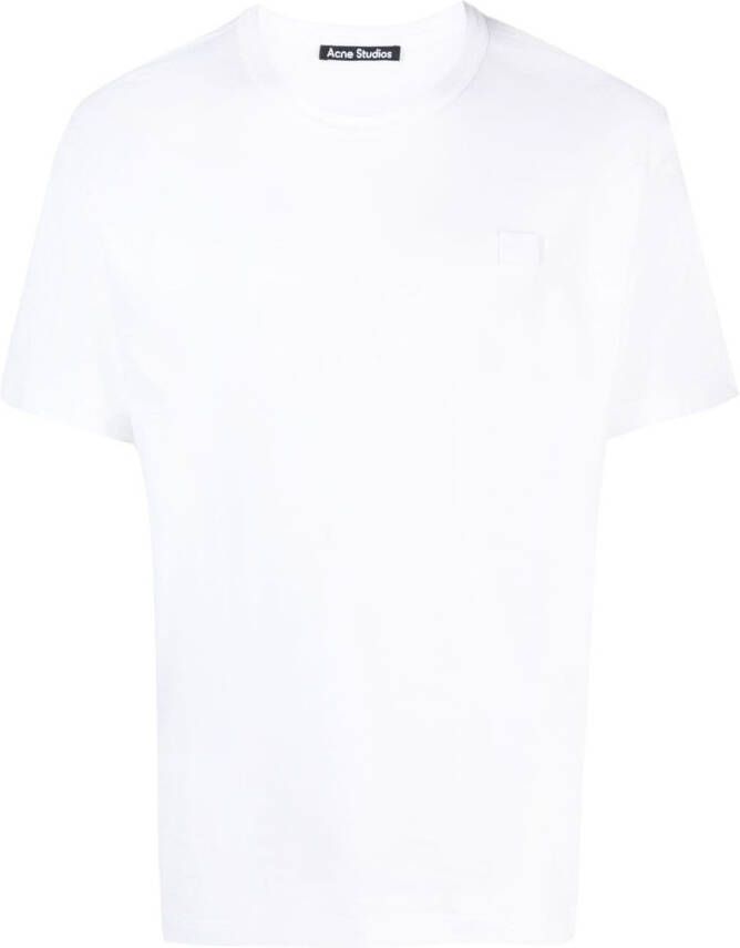 Acne Studios T-shirt met logopatch Wit