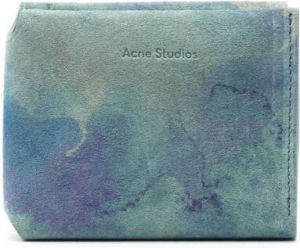 Acne Studios Leren portemonnee Blauw
