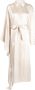 ACT Nº1 Jurk met asymmetrische afwerking Beige - Thumbnail 1