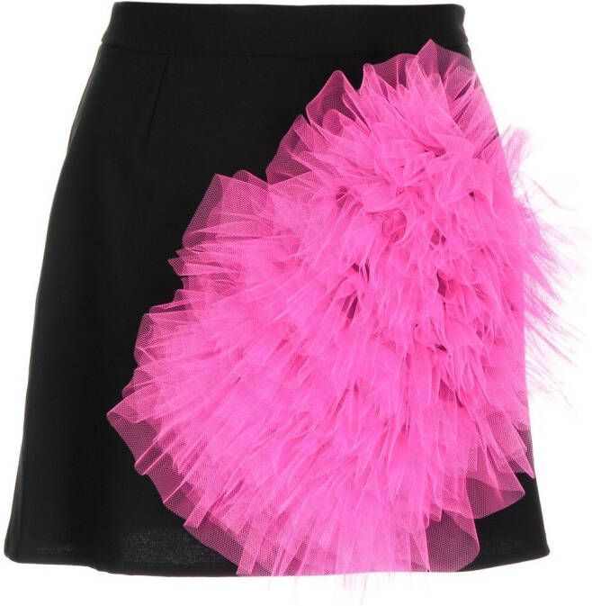 ACT Nº1 Mini-rok met ruche Zwart
