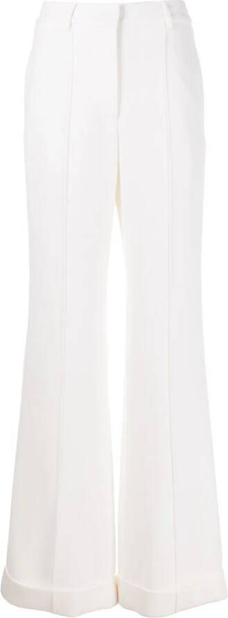 Adam Lippes Broek met wijde pijpen Wit