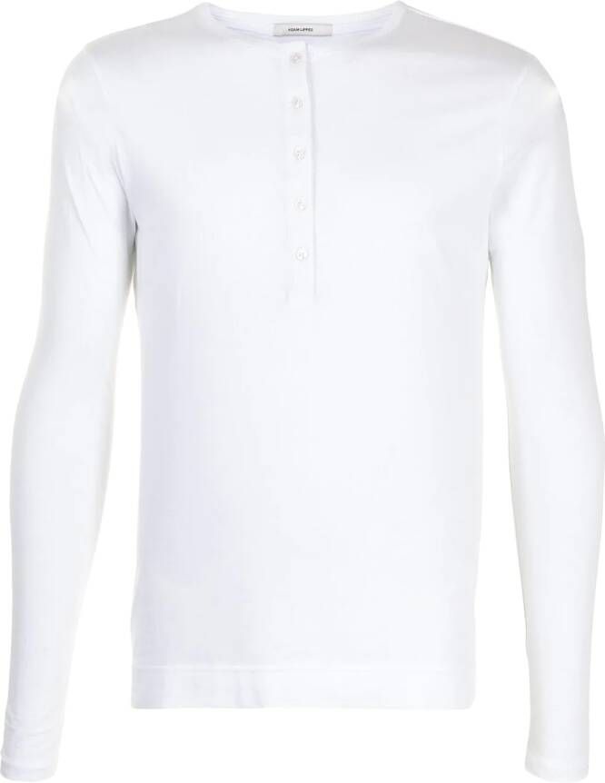 Adam Lippes T-shirt met lange mouwen Wit