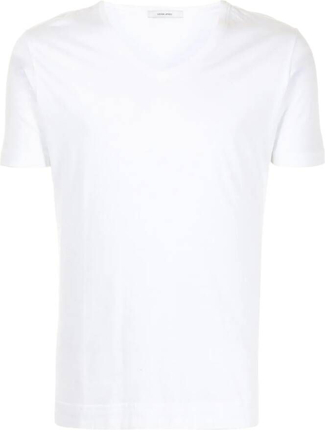 Adam Lippes T-shirt met V-hals Wit