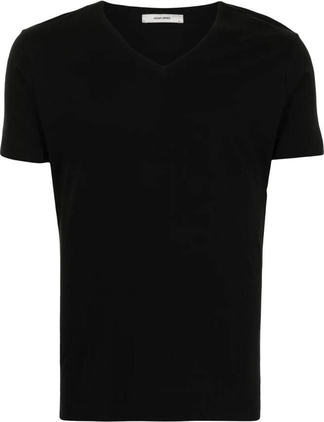 Adam Lippes T-shirt met V-hals Zwart