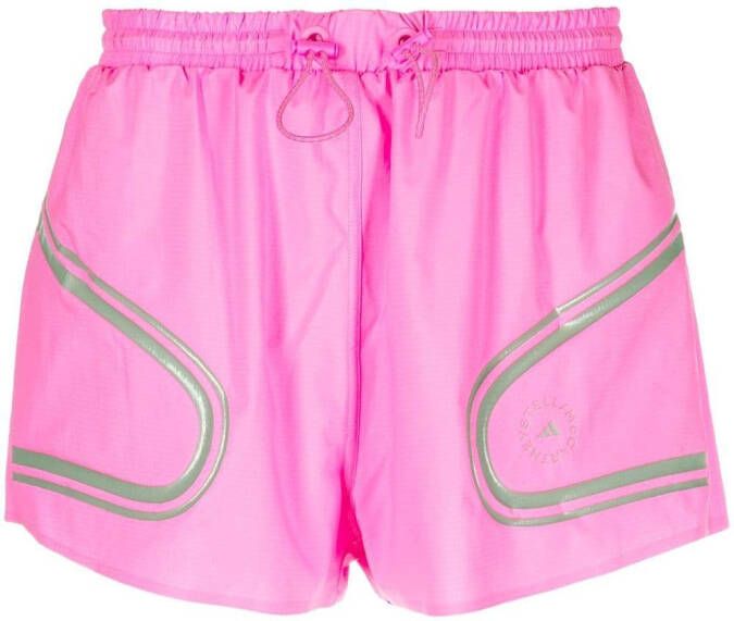 Adidas by Stella McCartney Elastische shorts Roze