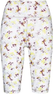 Adidas by Stella McCartney Fietsshorts met bloemenprint dames gerecycled polyester Spandex Elastane XS Wit