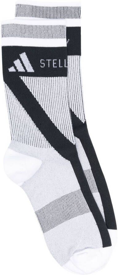Adidas by Stella McCartney Sokken met intarsia logo Zwart
