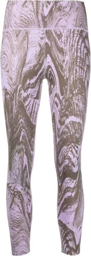 Adidas by Stella McCartney Legging met abstracte print Paars