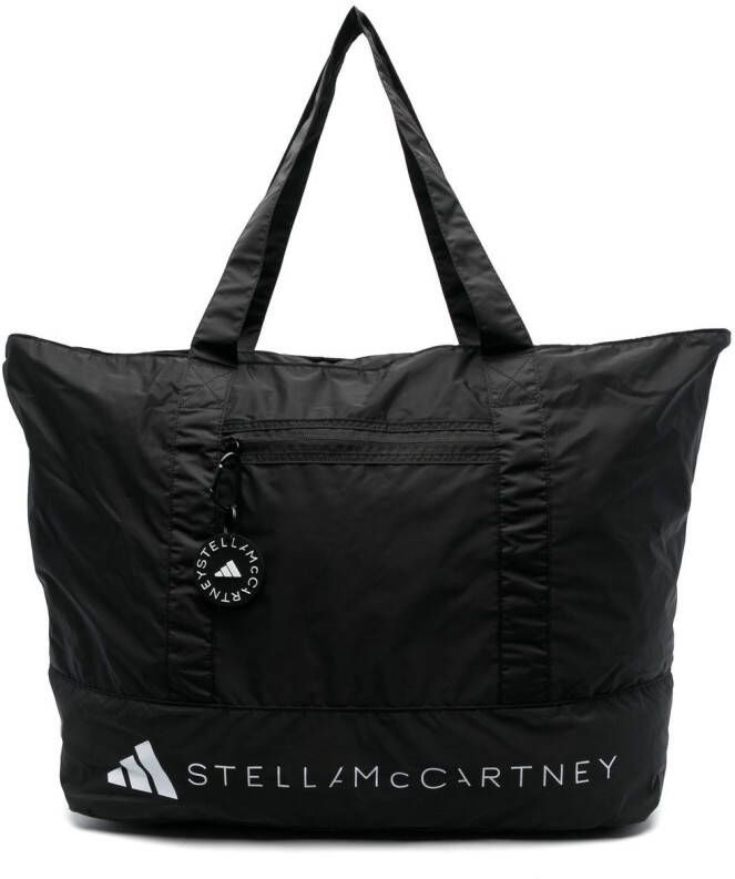 Adidas by Stella McCartney Shopper met logoprint Zwart