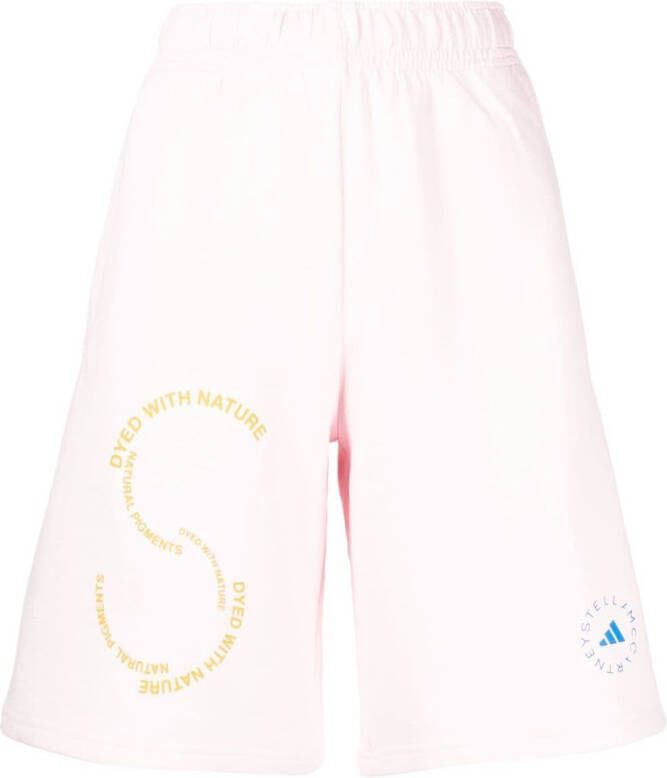 Adidas by Stella McCartney Shorts van biologisch katoen Roze