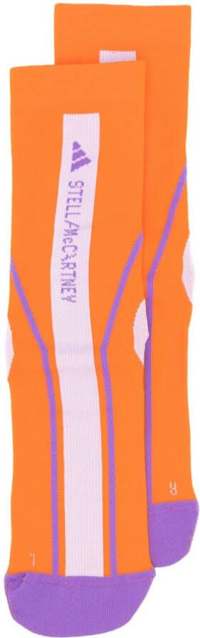 Adidas by Stella McCartney Sokken met intarsia logo Oranje