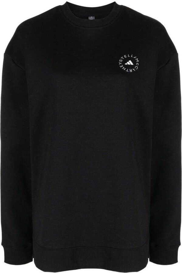 Adidas by Stella McCartney Sweater met logoprint Zwart