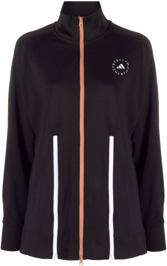 Adidas by Stella McCartney Trainingsjack met logoprint Zwart