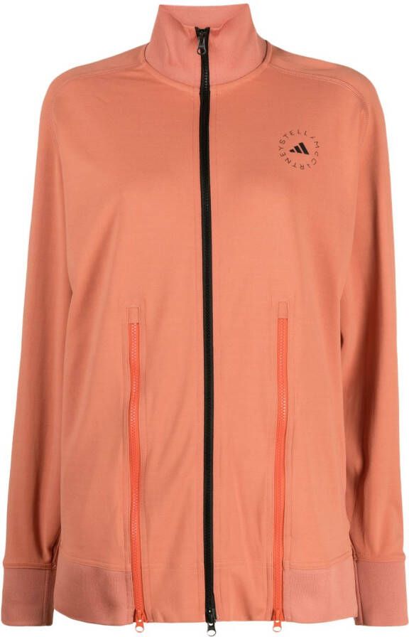 Adidas by Stella McCartney Jack met logoprint Oranje