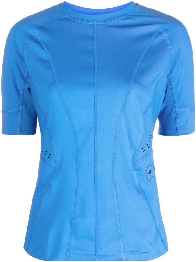 Adidas by Stella McCartney x adidas T-shirt met ronde hals Blauw