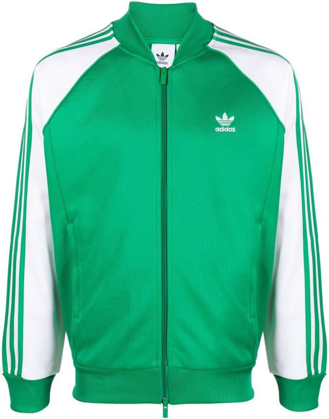 Adidas Trainingsjack met colourblocking Groen