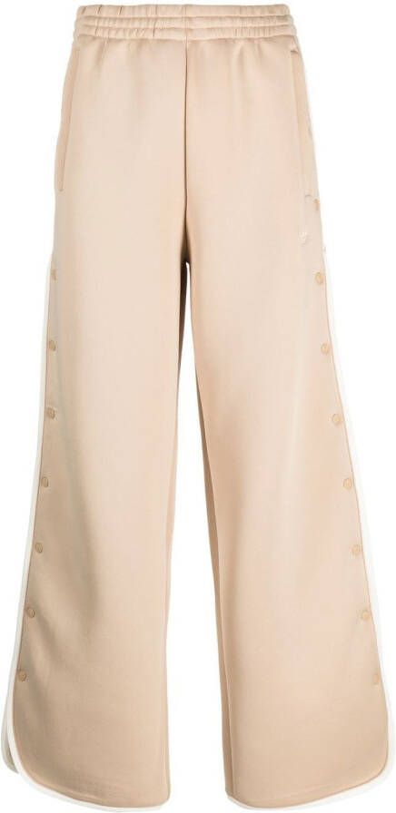 Adidas Joggingbroek met wijde pijpen Beige